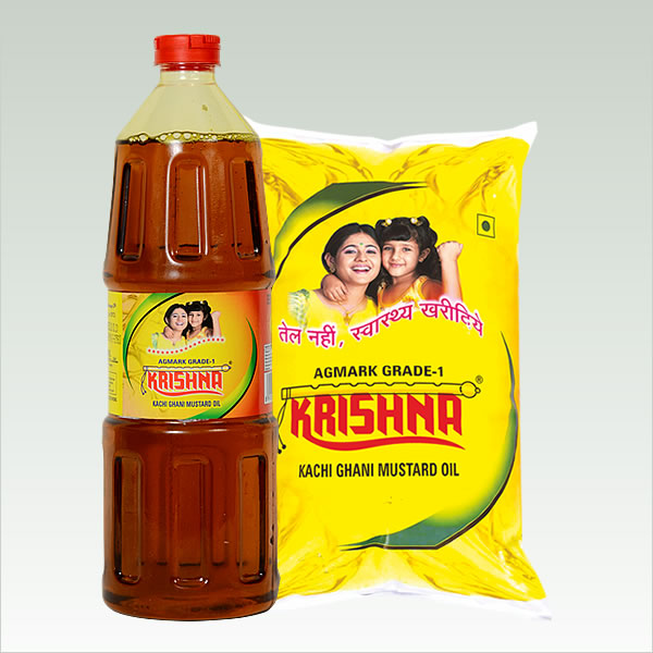 Krishna Kachi Ghani Mustard Oil – Agra Oil